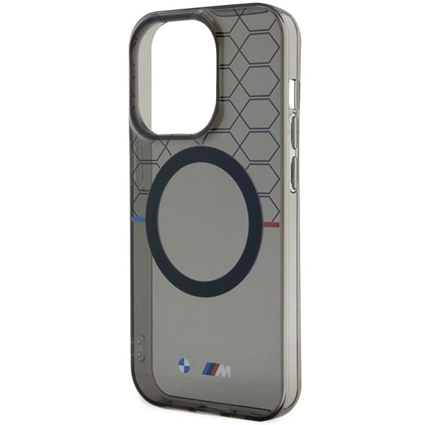 Kotelo BMW BMHMP14LHGPK iPhone 14 Pro 6,1" harmaa/harmaa kuvio MagSafe -suojakori