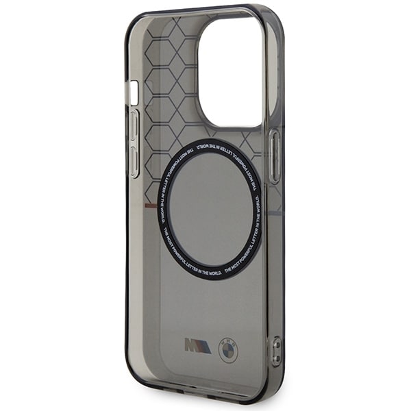 Kotelo BMW BMHMP14LHGPK iPhone 14 Pro 6,1" harmaa/harmaa kuvio MagSafe -suojakori