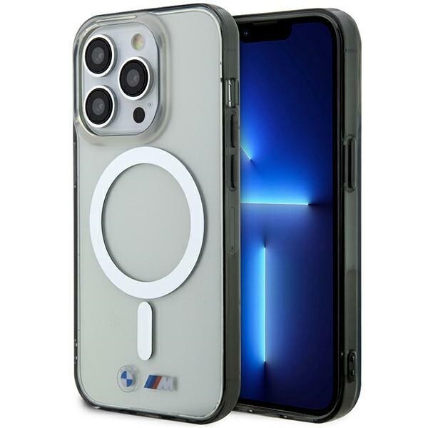 Kotelo BMW BMHMP14XHCRS iPhone 14 Pro Max 6.7" läpinäkyvä kovakotelo MagSafe -renkaalla
