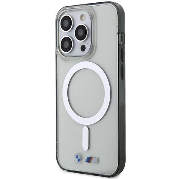 Kotelo BMW BMHMP14XHCRS iPhone 14 Pro Max 6.7" läpinäkyvä kovakotelo MagSafe -renkaalla