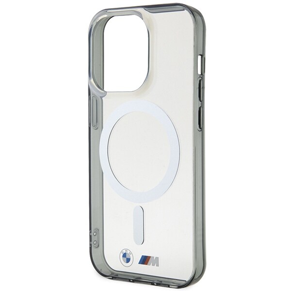 Kotelo BMW BMHMP14XHCRS iPhone 14 Pro Max 6.7" läpinäkyvä kovakotelo MagSafe -renkaalla