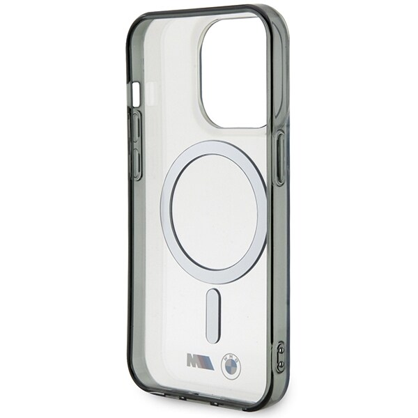 Kotelo BMW BMHMP14XHCRS iPhone 14 Pro Max 6.7" läpinäkyvä kovakotelo MagSafe -renkaalla