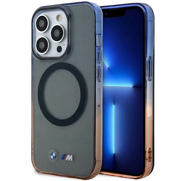 Kotelo BMW BMHMP14XHTGE iPhone 14 Pro Max 6.7" harmaa/harmaa kovakotelo Gradient Bumper MagSafe