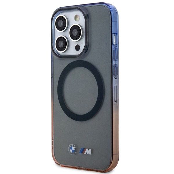 Kotelo BMW BMHMP14XHTGE iPhone 14 Pro Max 6.7" harmaa/harmaa kovakotelo Gradient Bumper MagSafe