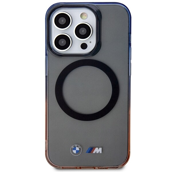 Kotelo BMW BMHMP14XHTGE iPhone 14 Pro Max 6.7" harmaa/harmaa kovakotelo Gradient Bumper MagSafe