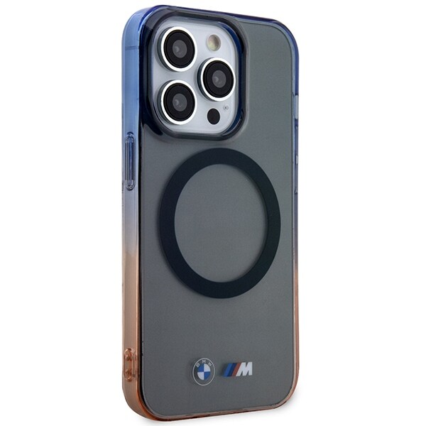 Kotelo BMW BMHMP14XHTGE iPhone 14 Pro Max 6.7" harmaa/harmaa kovakotelo Gradient Bumper MagSafe