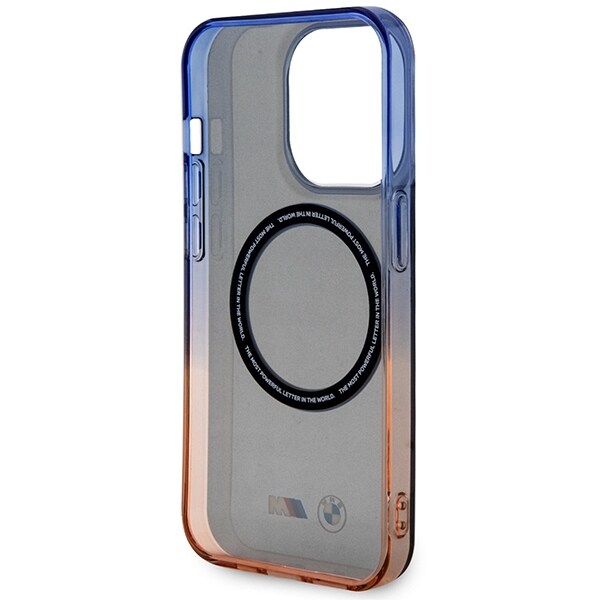 Kotelo BMW BMHMP14XHTGE iPhone 14 Pro Max 6.7" harmaa/harmaa kovakotelo Gradient Bumper MagSafe