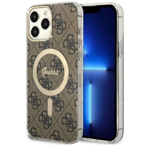 Guess GUHMP13XH4STW iPhone 13 Pro Max 6.7" ruskea/ruskea kovakotelo 4G MagSafe