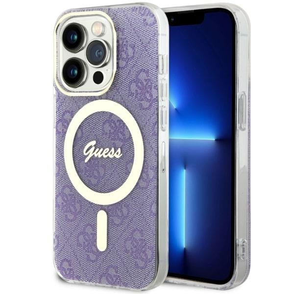 Guess GUHMP14LH4STU iPhone 14 Pro 6.1" violetti/lila kovakotelo 4G MagSafe