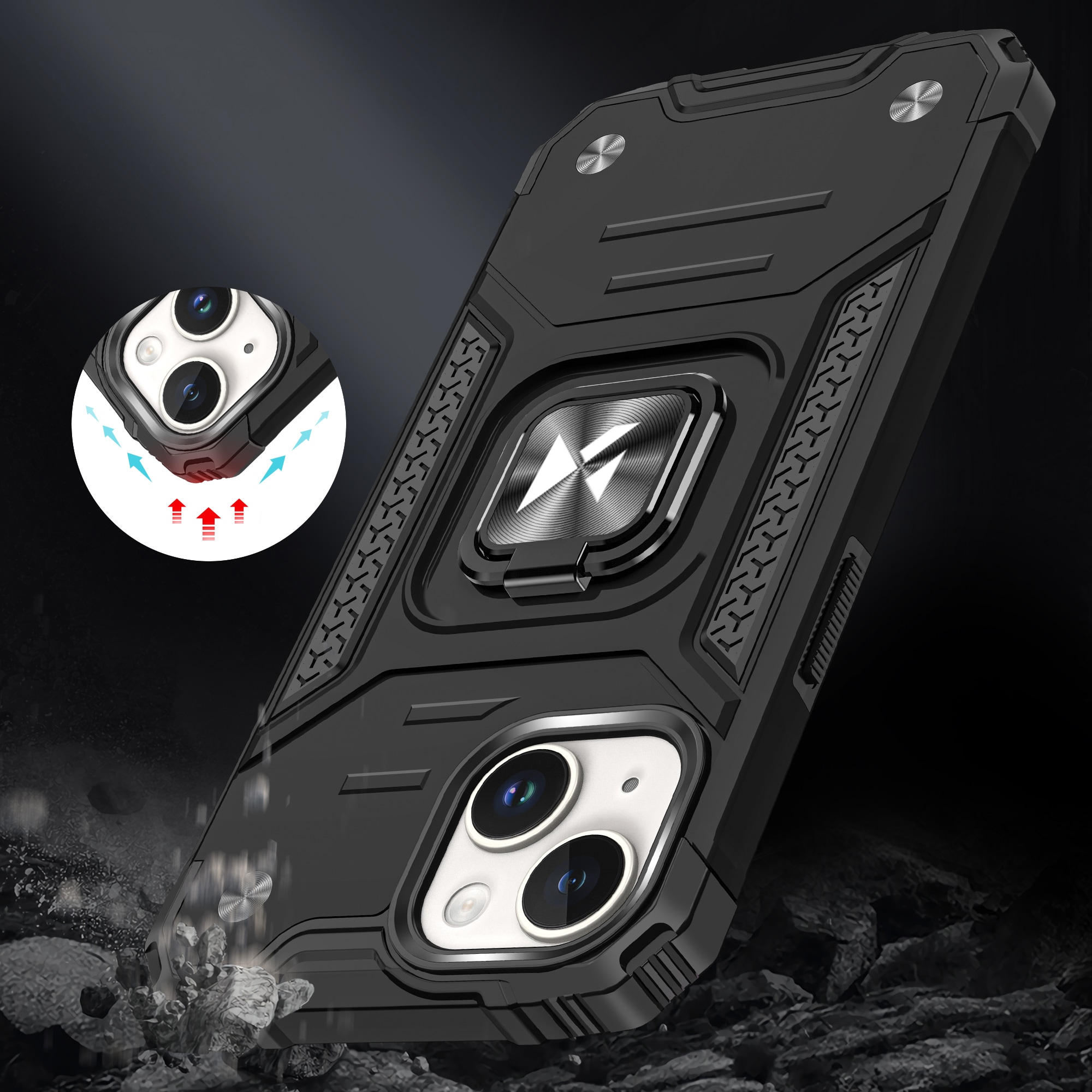 Wozinsky Ring Armor iPhone 15 Plus iPhone 15 Plus Ring Armor Case - hopea