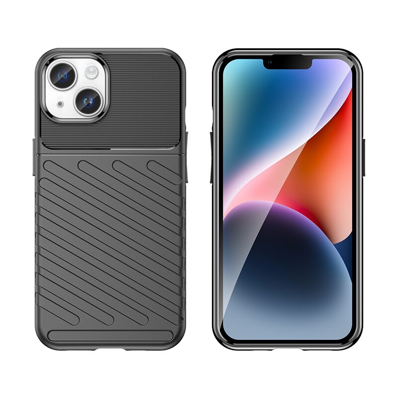 Armored iPhone 15 Plus Thunder Case - sininen