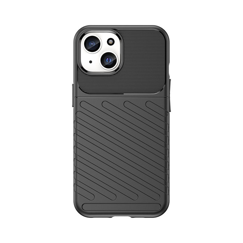 Armored iPhone 15 Thunder Case - musta