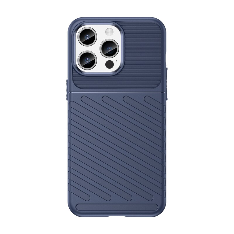 Armored iPhone 15 Pro Max Thunder Case - sininen