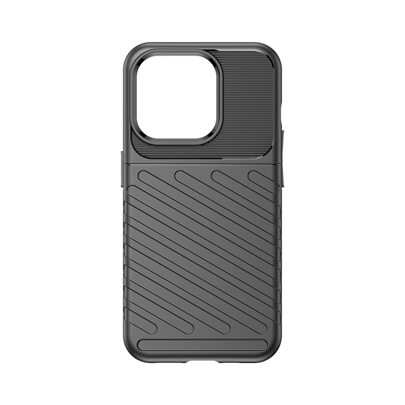 Armored iPhone 15 Pro Thunder Case - musta