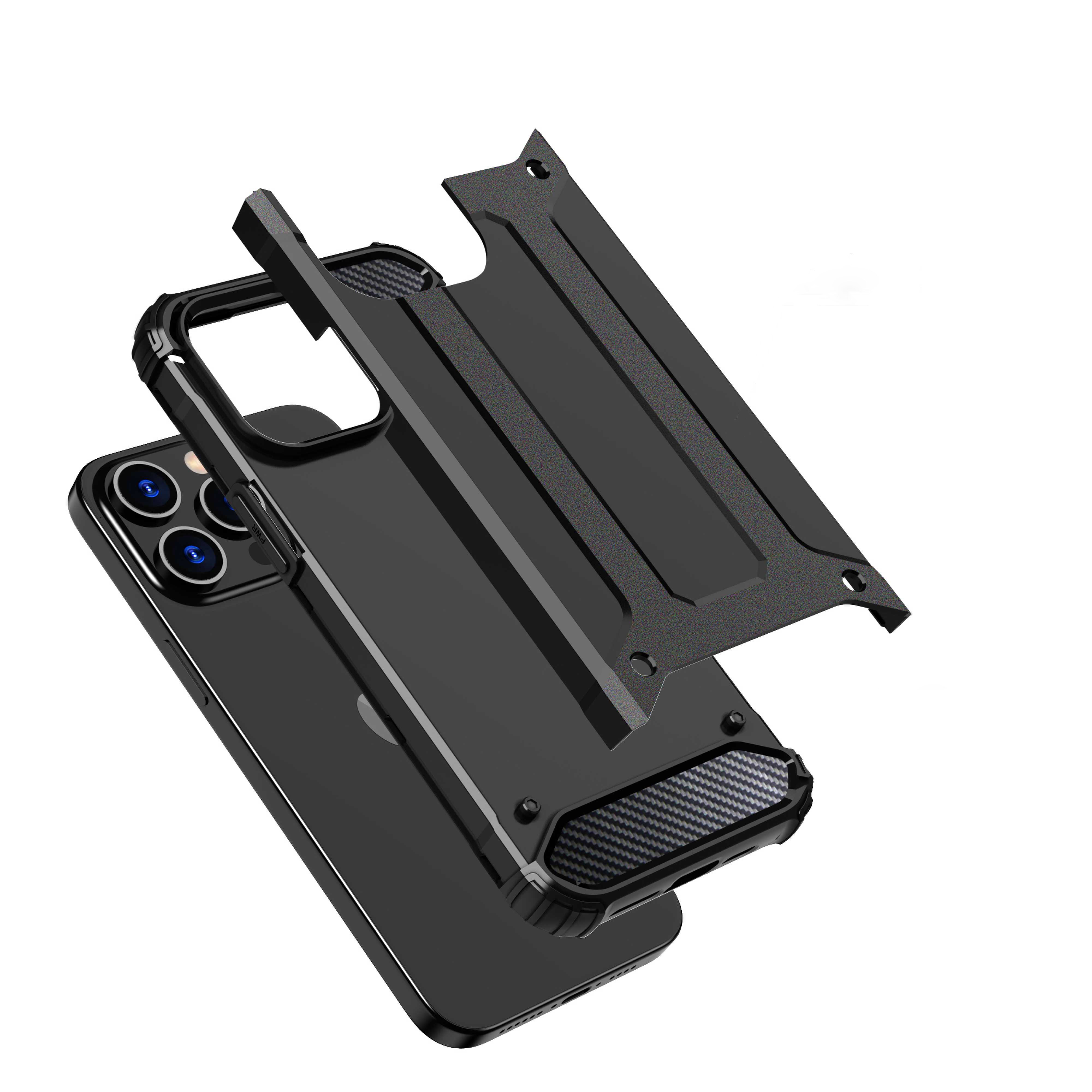 iPhone 15 Pro Hybrid Armor -kotelo - sininen
