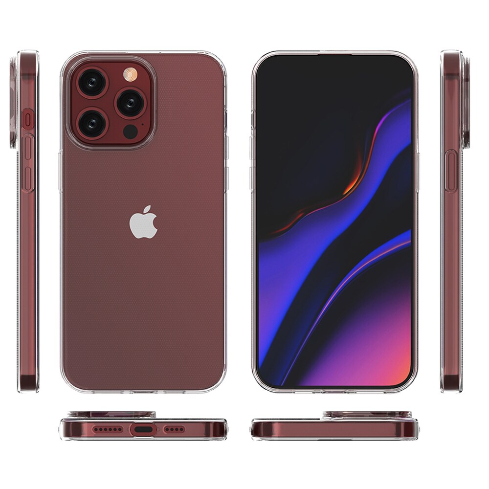 iPhone 15 Pro Max kotelo Ultra Clear-sarjasta läpinäkyvällä värillä