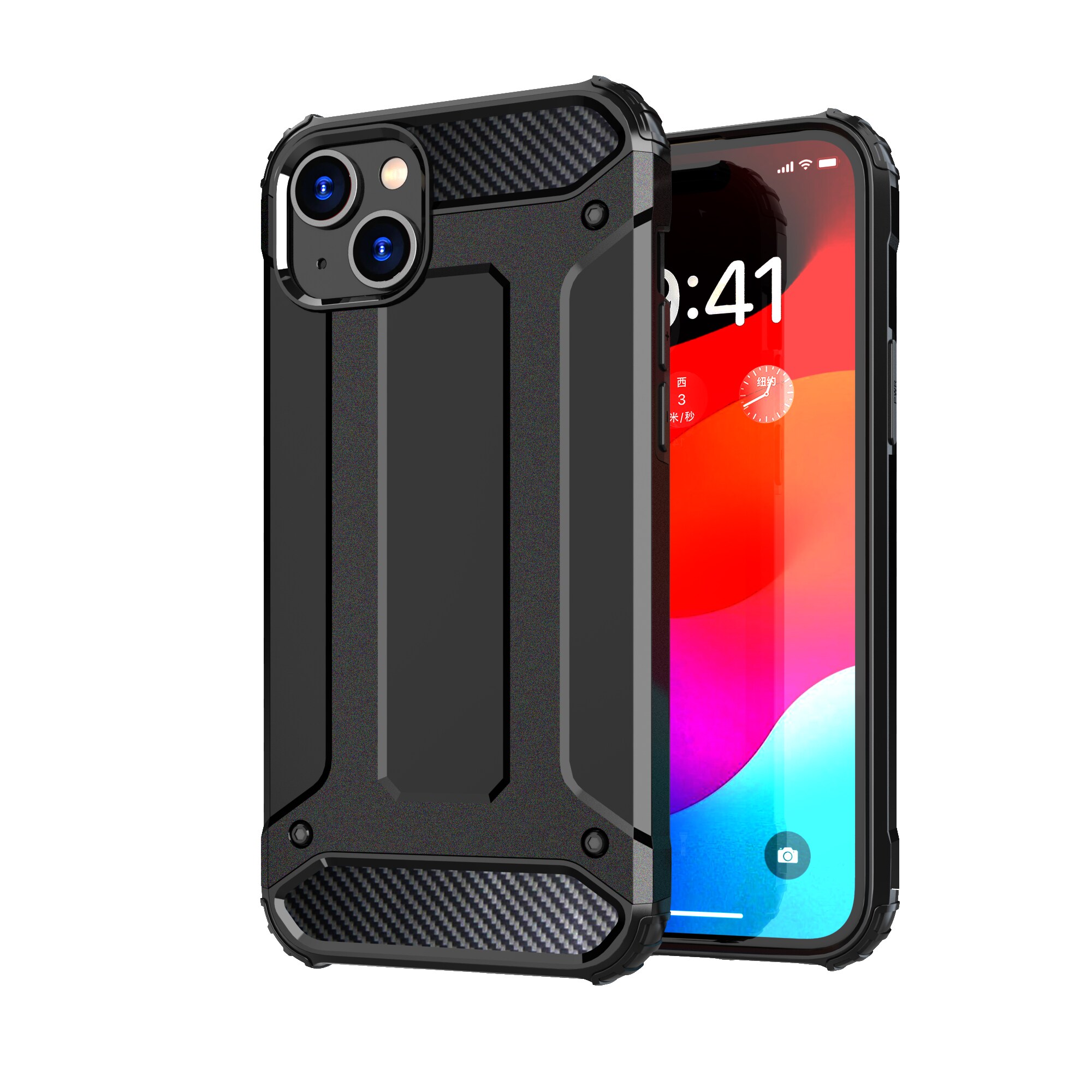 iPhone 15 Plus Hybrid Armor -kotelo - sininen