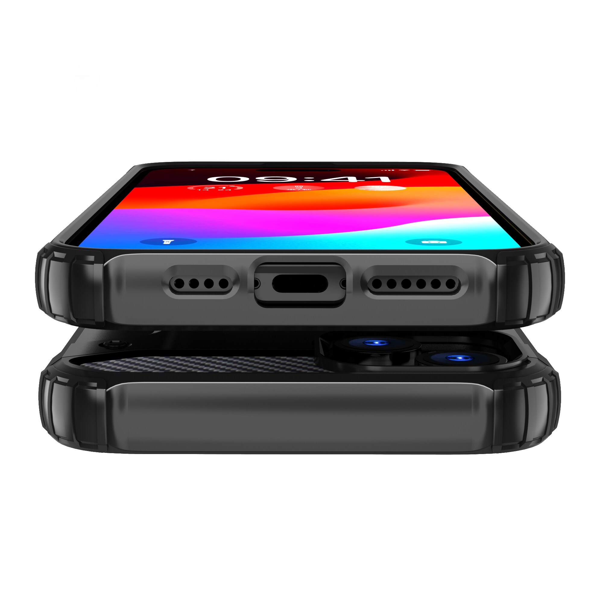 iPhone 15 Plus Hybrid Armor -kotelo - sininen