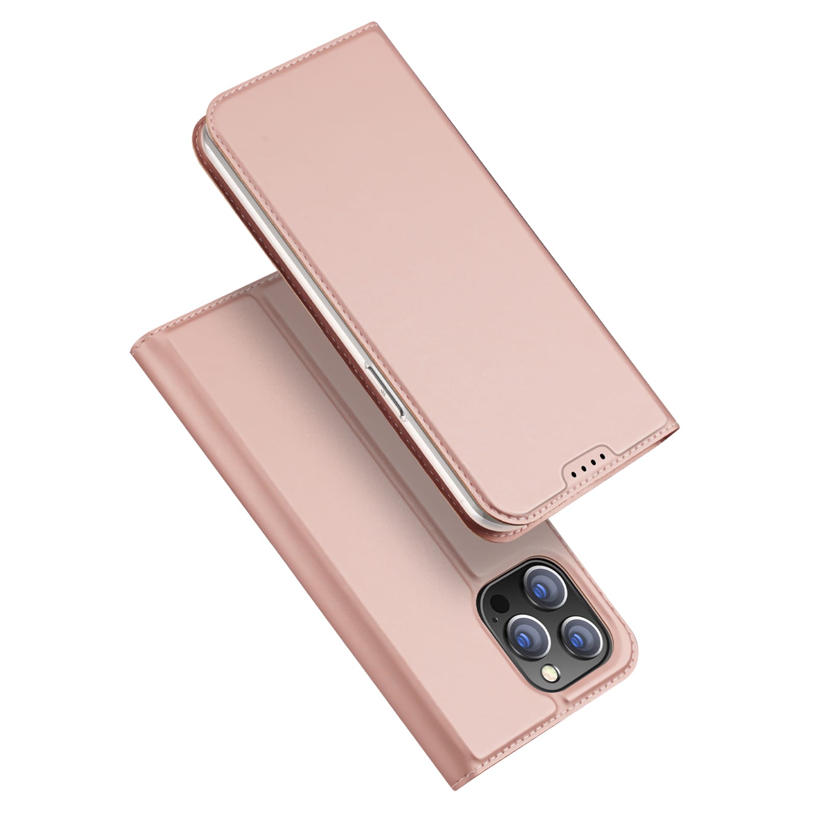 Dux Ducis Skin Pro lompakkokotelo iPhone 15 Pro - vaaleanpunainen