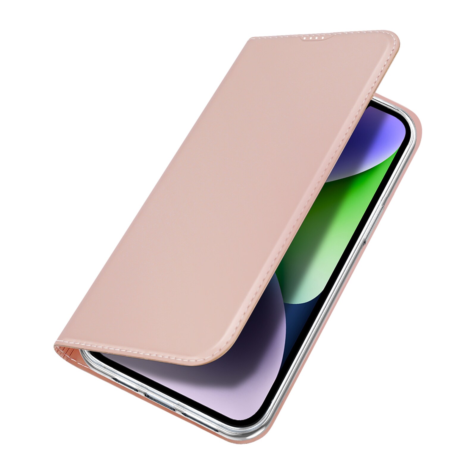 Dux Ducis Skin Pro lompakkokotelo iPhone 15 Plus - vaaleanpunainen