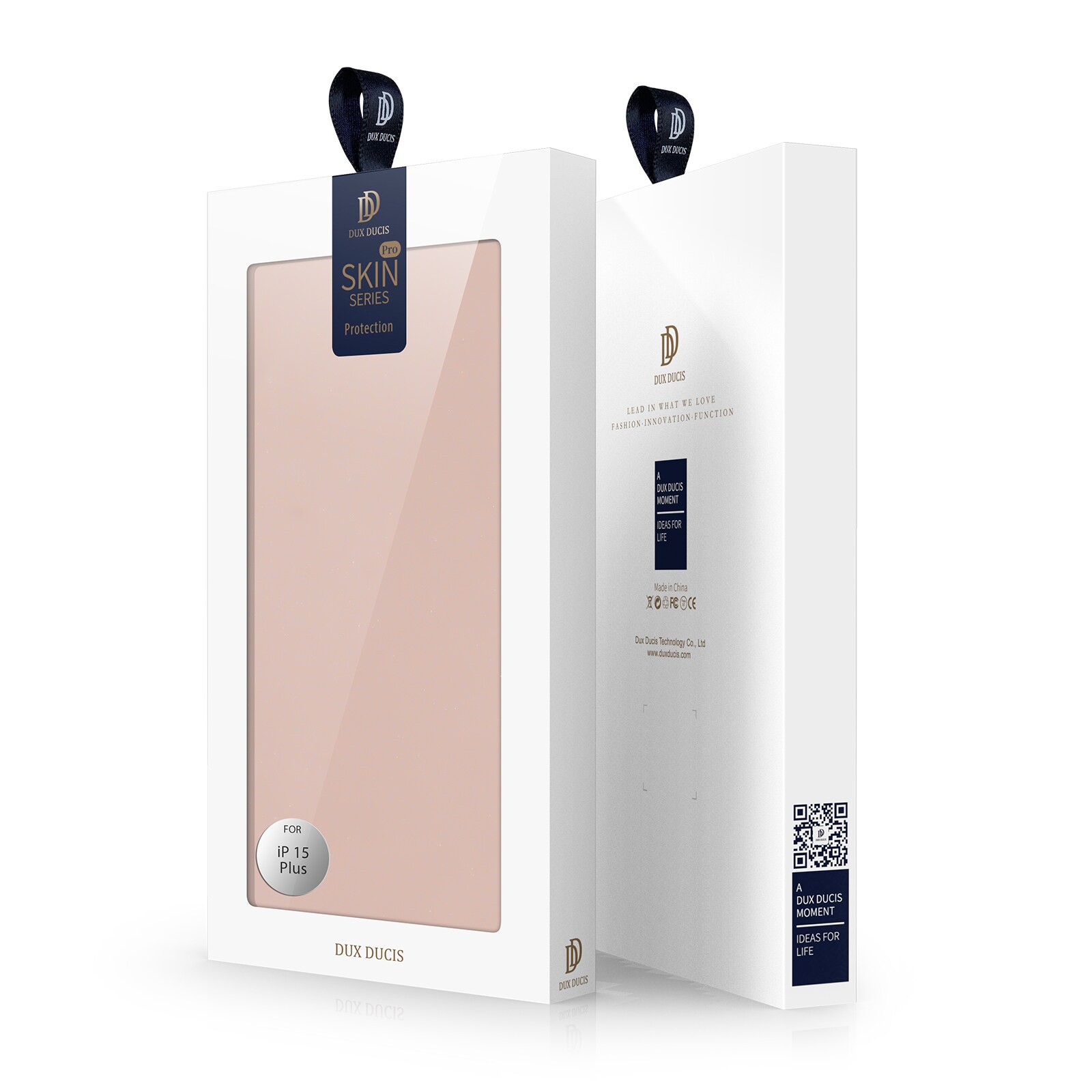 Dux Ducis Skin Pro lompakkokotelo iPhone 15 Plus - vaaleanpunainen