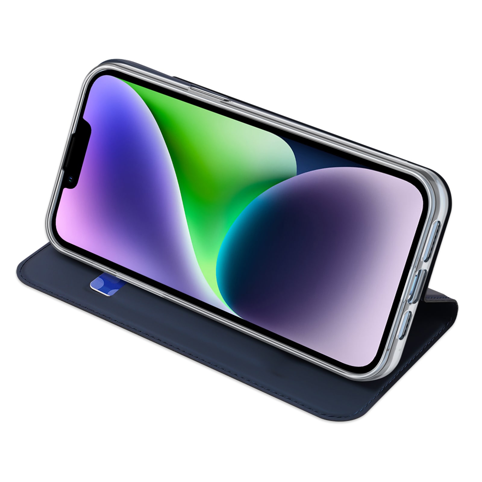 Dux Ducis Skin Pro lompakkokotelo iPhone 15 Plus - sininen
