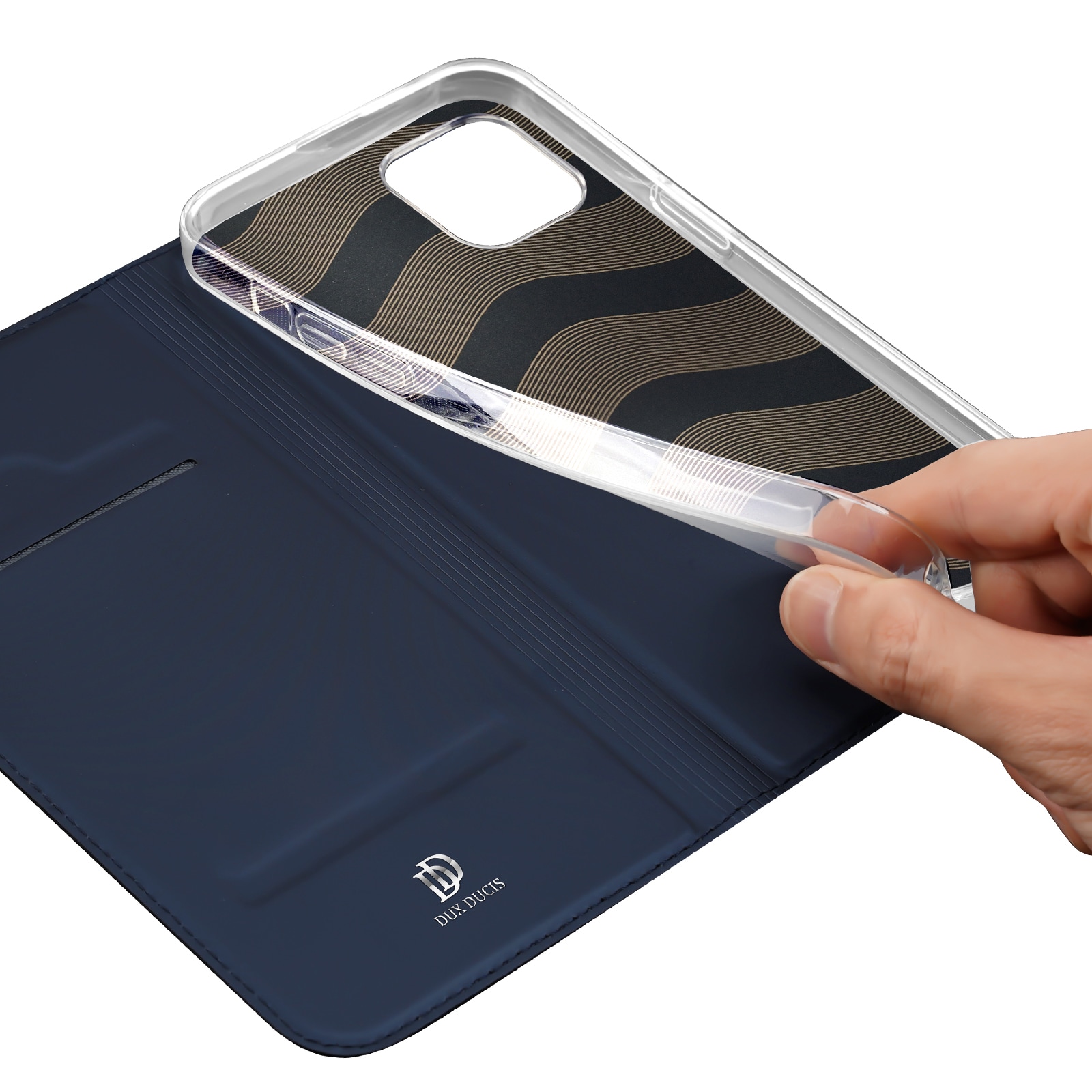 Dux Ducis Skin Pro lompakkokotelo iPhone 15 Plus - sininen