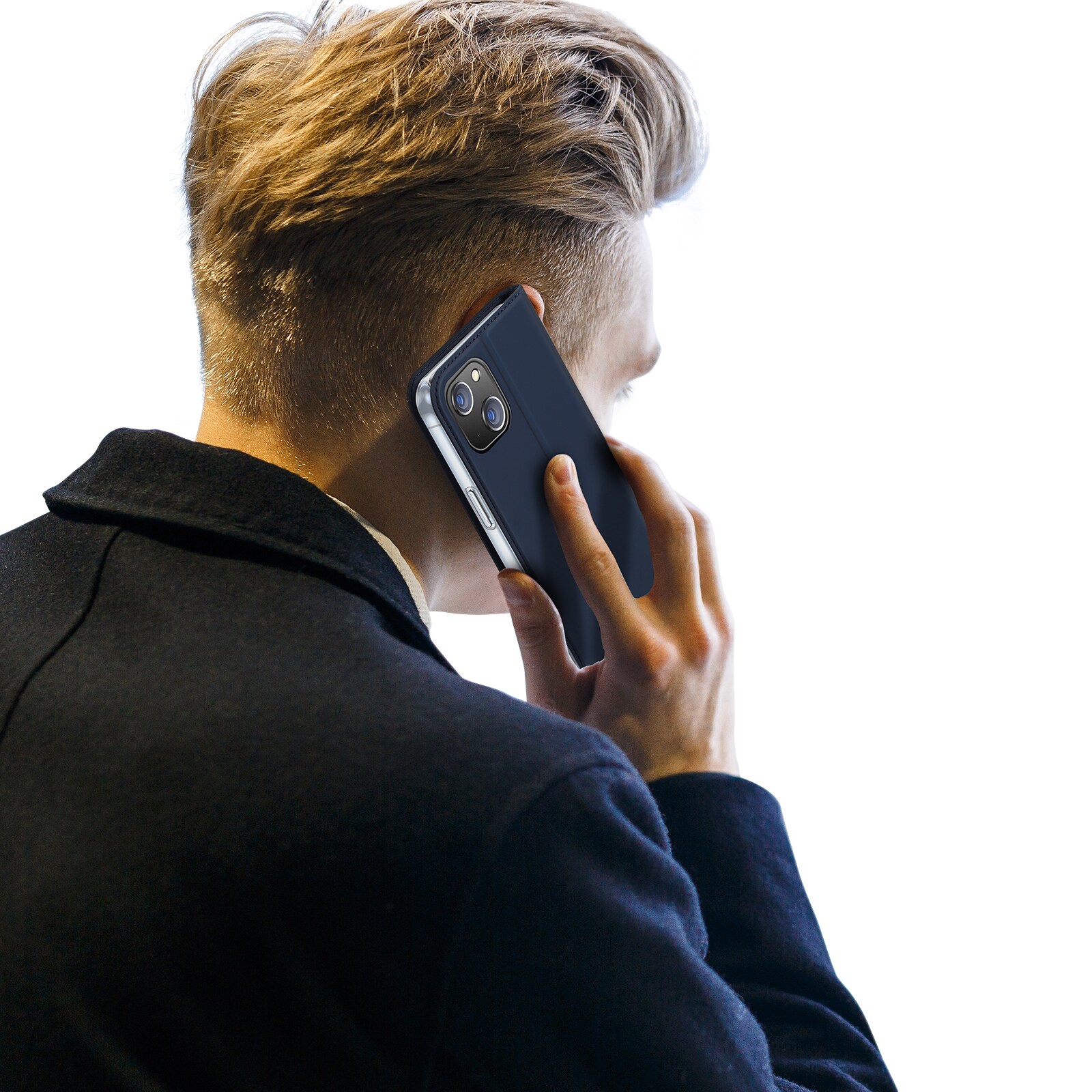 Dux Ducis Skin Pro lompakkokotelo iPhone 15 Plus - sininen