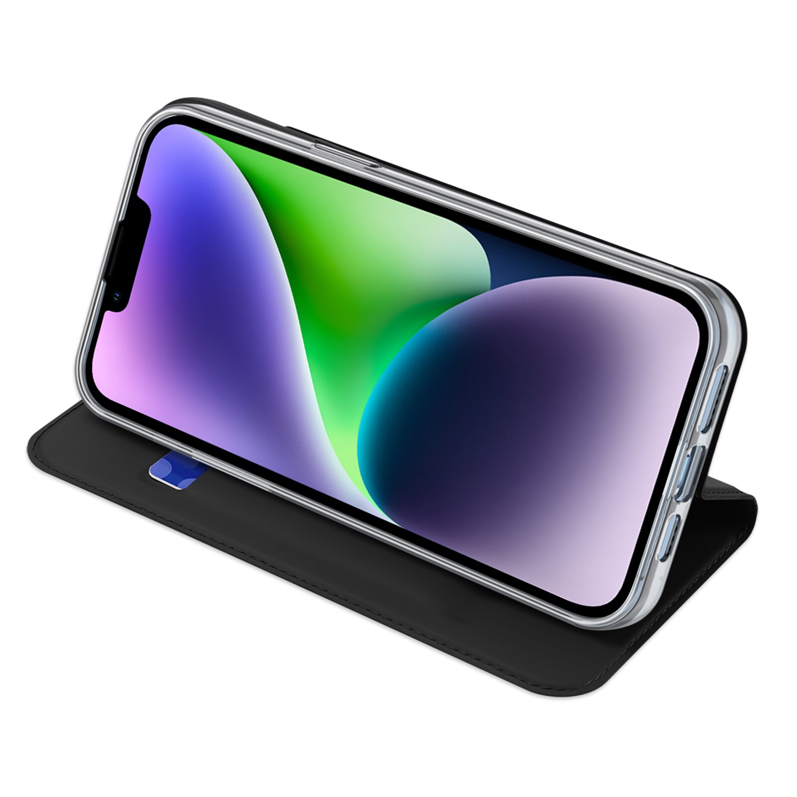 Dux Ducis Skin Pro lompakkokotelo iPhone 15 Plus - musta