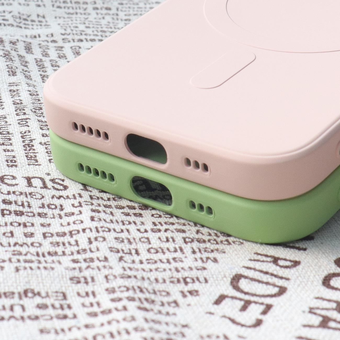 MagSafe-yhteensopiva silikoni kotelo iPhone 15 Plus silikoni kotelo - sininen