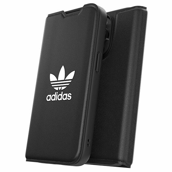 Adidas OR Booklet Case BASIC iPhone 14 Pro 6.1" musta/musta valkoinen 50182