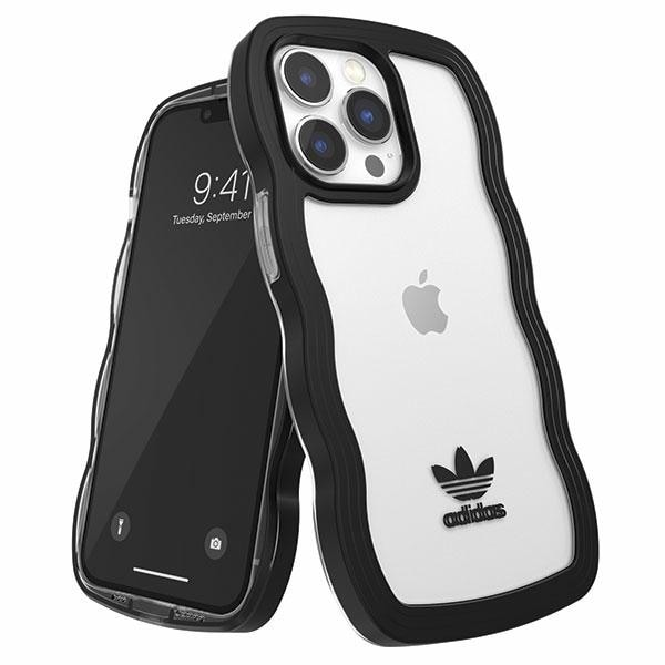 Adidas TAI aaltoileva kotelo iPhone 13 Pro /13 6.1" musta läpinäkyvä/musta läpinäkyvä 51900