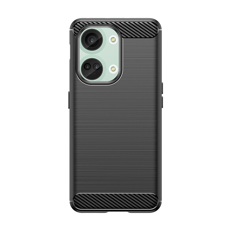 Carbon Case silikonikotelo OnePlus Ace 2V/OnePlus Nord 3:lle - musta