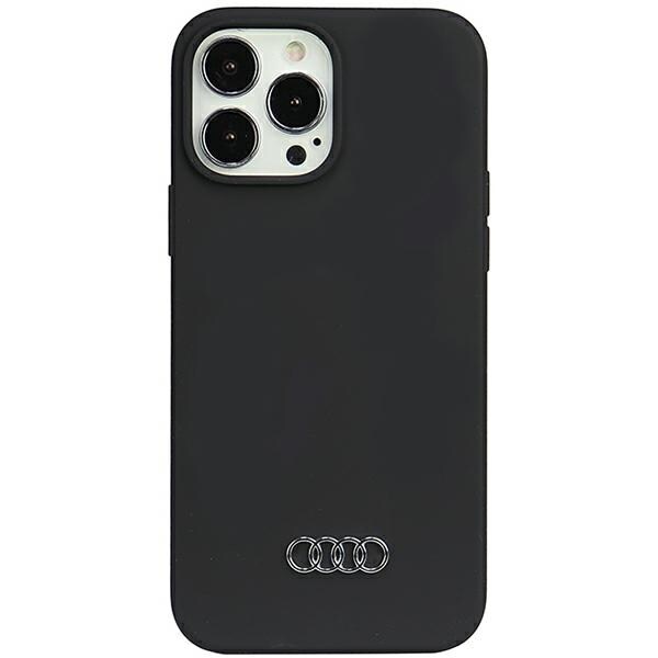 Audi Silikoni Case iPhone 13 Pro Max 6.7" musta/musta kovakotelo AU-LSRIP13PM-Q3/D1-BK