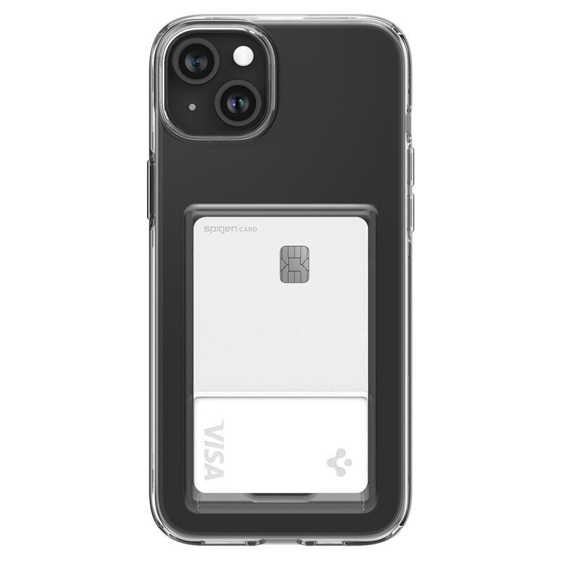 Spigen Crystal Slot Kotelo iPhone 15 Plus - Kirkas