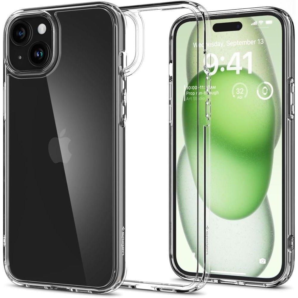 Spigen Ultra Hybrid iPhone 15 Plus kotelo - kirkas