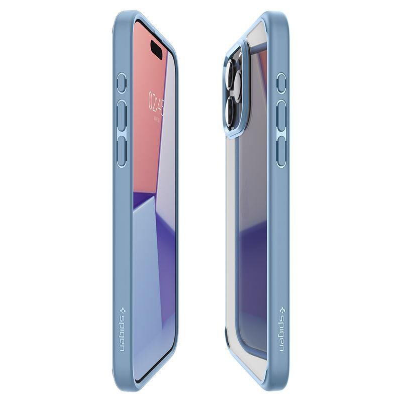 Spigen Kristallihybridikotelo iPhone 15 Pro Maxille - Kirkas sininen