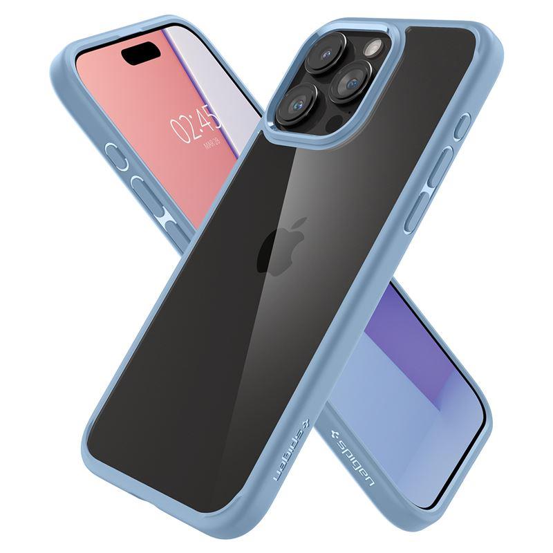 Spigen Kristallihybridikotelo iPhone 15 Pro Maxille - Kirkas sininen