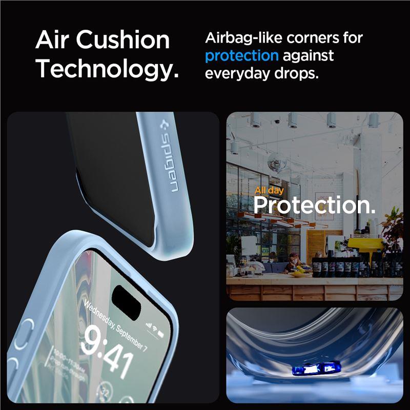 Spigen Kristallihybridikotelo iPhone 15 Pro Maxille - Kirkas sininen