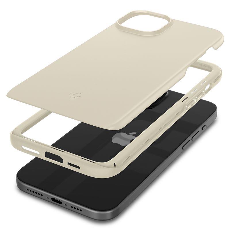 Spigen Ohut istuvuus iPhone 15 Plus kotelo - Beige