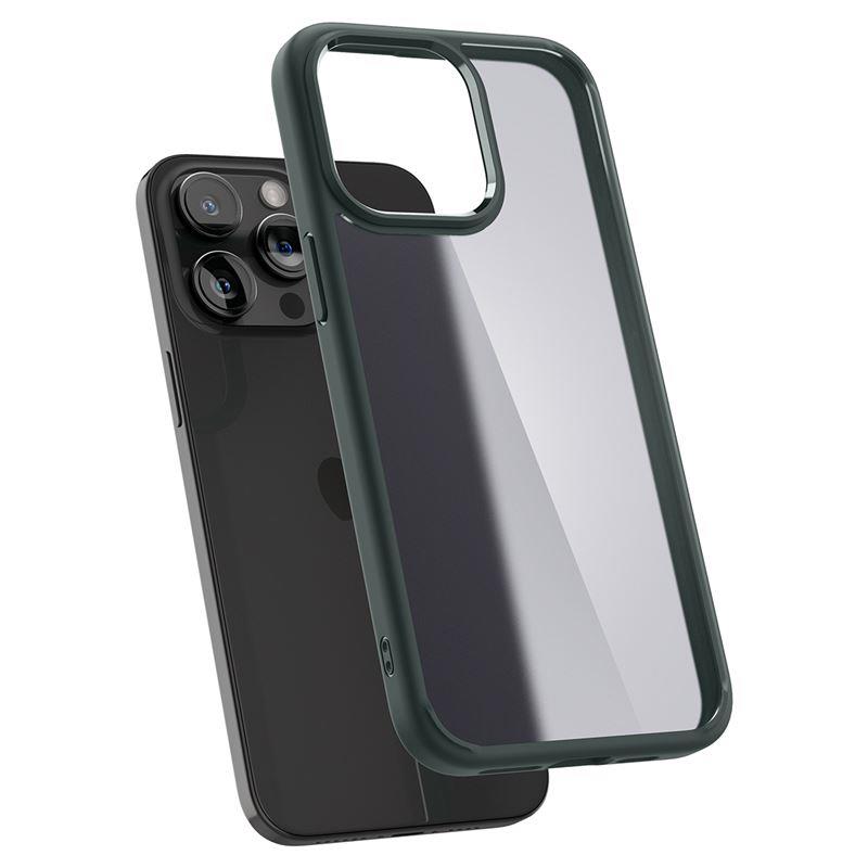 Spigen Ultra Hybrid iPhone 15 Pro Max kotelo - tummanvihreä