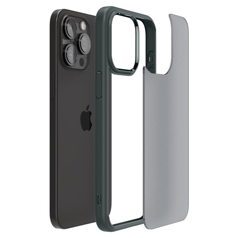 Spigen Ultra Hybrid iPhone 15 Pro Max kotelo - tummanvihreä