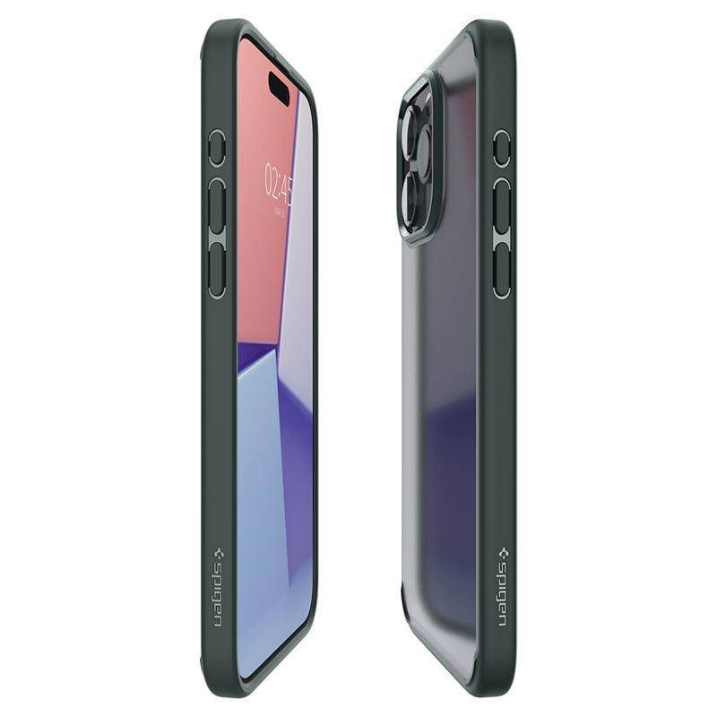 Spigen Ultra Hybrid iPhone 15 Pro Max kotelo - tummanvihreä