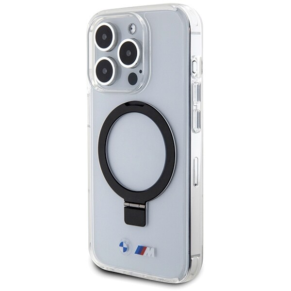 BMW M Collection MagSafe Ring Stand -kotelo iPhone 15 Pro:lle - Kirkas