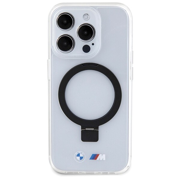 BMW M Collection MagSafe Ring Stand -kotelo iPhone 15 Pro:lle - Kirkas