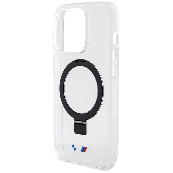 BMW M Collection MagSafe Ring Stand -kotelo iPhone 15 Pro:lle - Kirkas