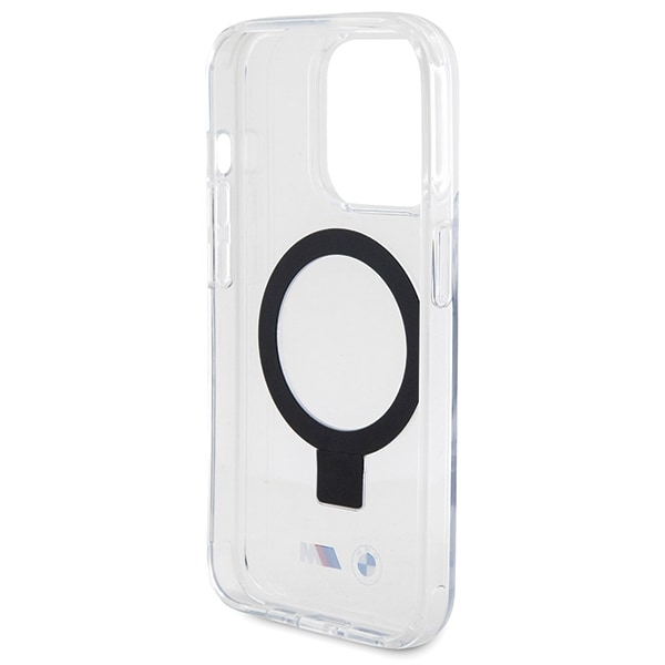 BMW M Collection MagSafe Ring Stand -kotelo iPhone 15 Pro:lle - Kirkas