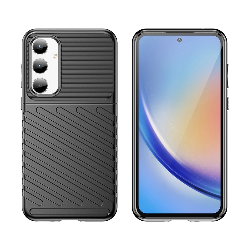 Thunder Case panssaroitu kotelo Samsung Galaxy A35 - musta