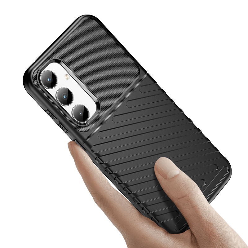 Thunder Case panssaroitu kotelo Samsung Galaxy A35 - musta