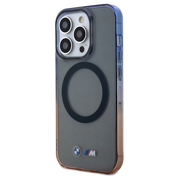 BMW Gradient Bumper MagSafe -kotelo iPhone 15 Pro Maxille - harmaa BMW - harmaa
